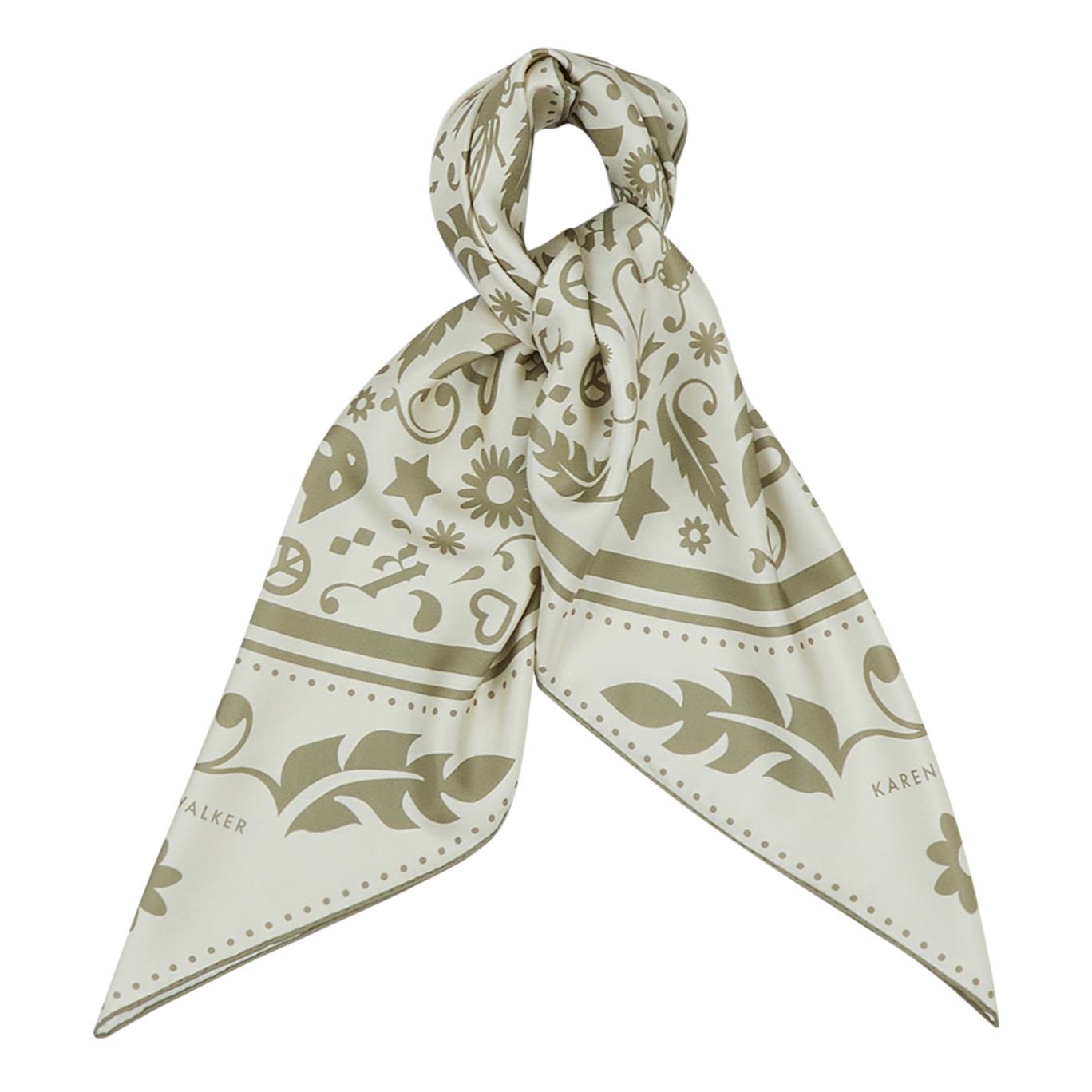 Karen Walker Filigree Classic Silk Scarf